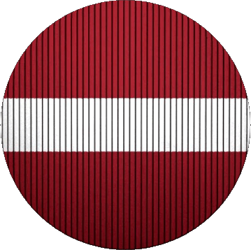 Tondo Lettonia Europa Bandiere 