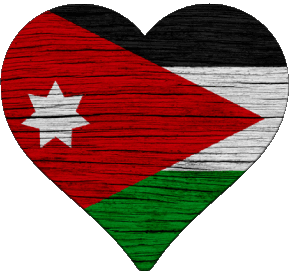 Heart Jordan Asia Flags 