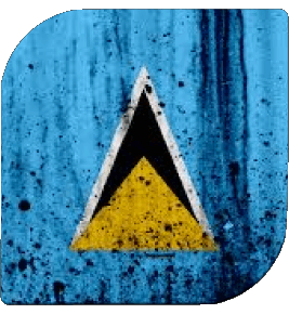 Platz St. Lucia Amerika Fahnen 