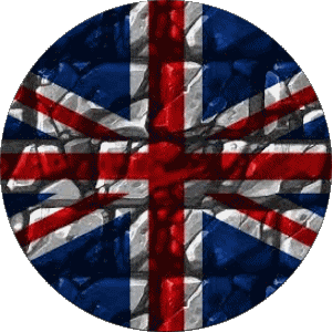 Round UK Europe Flags 