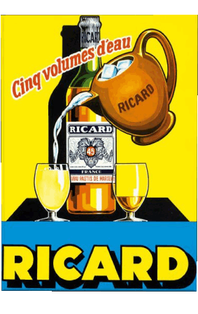 Ricard Poster retrò - Marchi Umorismo -  Fun 