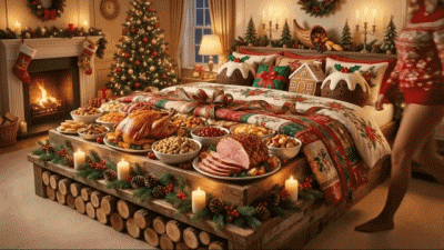 „ Im Bett ! “ (Weihnachten) A.I Mix Humor -  Fun 