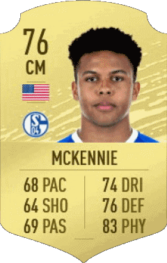 Weston McKennie U S A F I F A - Jugadores  cartas Vídeo Juegos Multimedia 