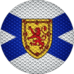 Runde Schottland Europa Fahnen 