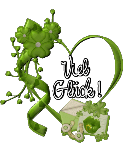 07 Fond Transparent Viel Glück Allemand Messages 