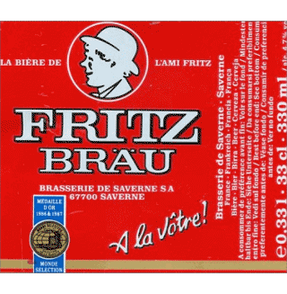 Fritz Bräu Francia continental Cervezas Bebidas 