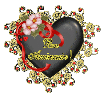 005 Coeur Bon Anniversaire Français Messages 