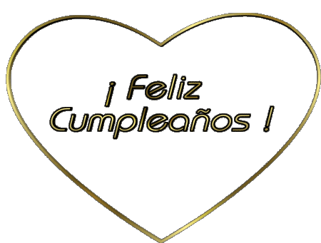 001 Corazón Feliz Cumpleaños Espagnol Messages 