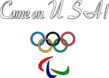 Olympic Games Come on U.S.A Anglais Messages 