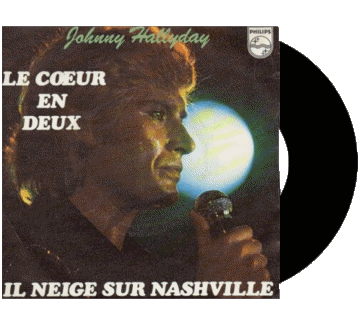 Le coeur en deux - Neige sur Nashville-Le coeur en deux - Neige sur Nashville Johnny Hallyday 70' France Compilation Music Multi Media 