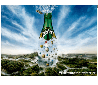 Perrier Poster retrò - Marchi Umorismo -  Fun 