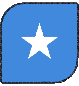 Quadrato Somalia Africa Bandiere 