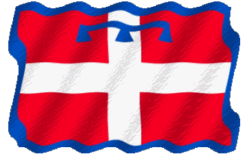 Ondulación Piemonte Italia Europa Banderas 