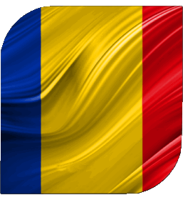 Quadrato Romania Europa Bandiere 