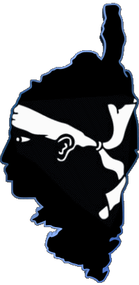 Map Corsica Regions France Flags 