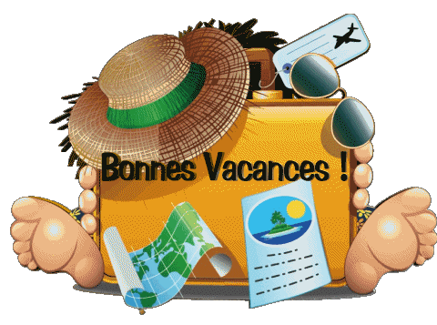 13 Fondo transparente Bonnes Vacances Francés Mensajes 