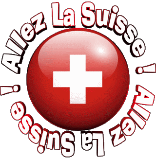 Carte - Drapeau Allez La Suisse Français Messages 