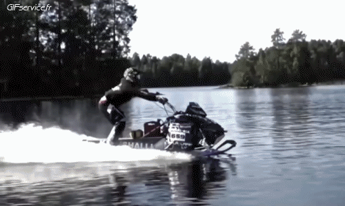 Fun - Win Motocicleta de nieve Transporte Humor - Fun 