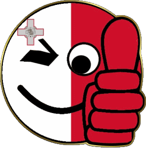 Smiley - OK Malte Europe Drapeaux 