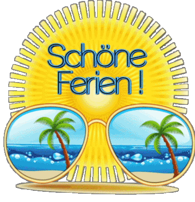 18 Sfondo trasparente Schöne Ferien Tedesco Messagi 