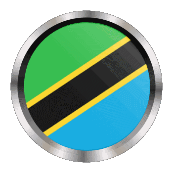 Rond - Anneaux Tanzanie Afrique Drapeaux 