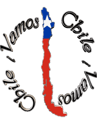 Bandera Vamos Chile Spagnolo Messagi 