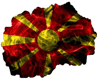 Carta Geografica Macedonia Europa Bandiere 