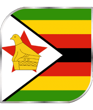 Platz Zimbabwe Afrika Fahnen 