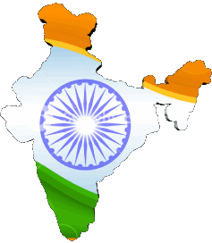 Map India Asia Flags 