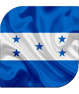 Quadrato Honduras America Bandiere 