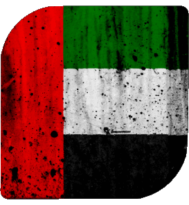 Square United Arab Emirates Asia Flags 