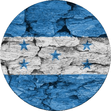 Runde Honduras Amerika Fahnen 