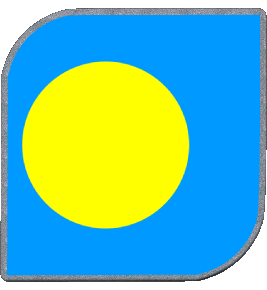 Platz Palau Ozeanien Fahnen 