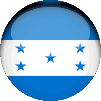 Round Honduras America Flags 