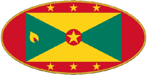 Ovale 01 Isole Grenada America Bandiere 