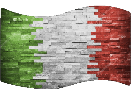 Rectángulo Nacional Italia Europa Banderas 