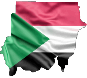 Map Sudan Africa Flags 
