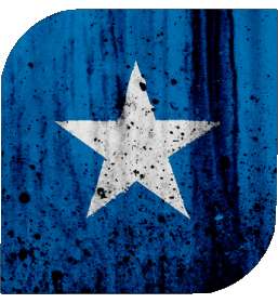 Square Somalia Africa Flags 