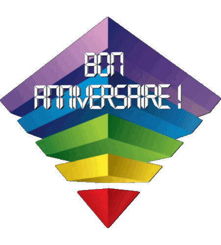 010 Fondo transparente Abstrait - Géométrique Bon Anniversaire Francés Mensajes 