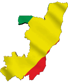 Various Congo Africa Flags 