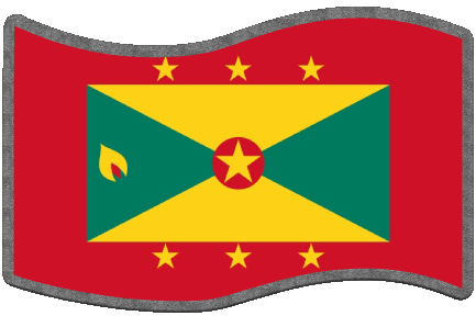 Rectangle Grenada islands America Flags 