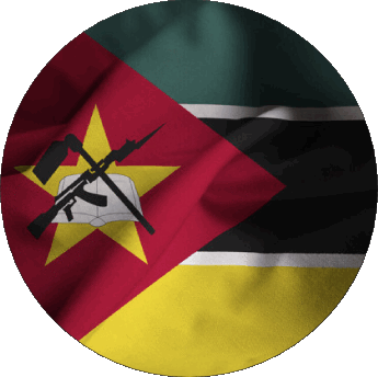 Rond Mozambique Afrique Drapeaux 