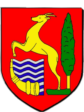 Blasón-Blasón CENON 33 Departamentos - Ciudades Francia Banderas 