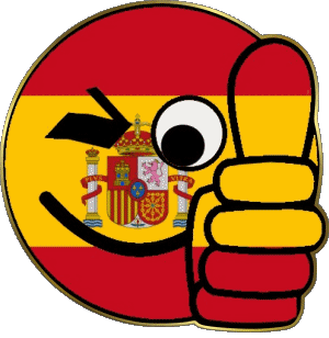 Smiley - OK Spain Europe Flags 