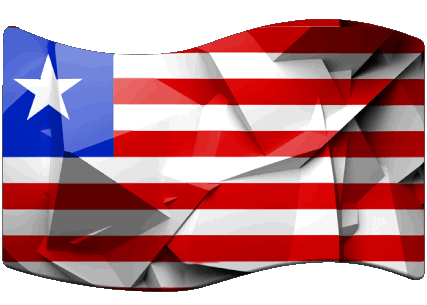Rettangolo Liberia Africa Bandiere 