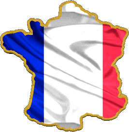 Carte National France Drapeaux 