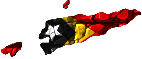 Karte Osttimor Asien Fahnen 