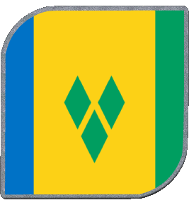Carré Saint Vincent et les Grenadines Amériques Drapeaux 