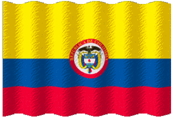 Ondulación Colombia América Banderas 