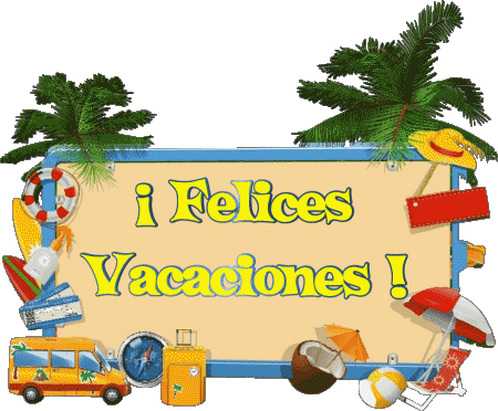 06 Fondo transparente Felices Vacaciones Español Mensajes 